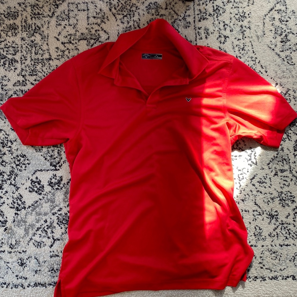 EUC - Men’s - Medium - Callaway - Solid Red Golf Polo